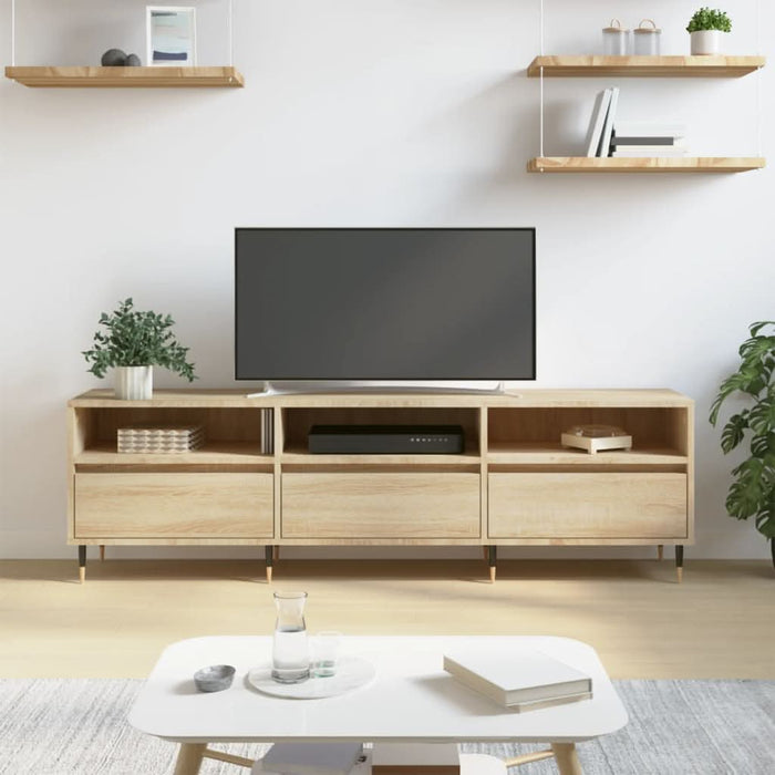 Comodă TV, stejar sonoma, 150x30x44,5 cm, lemn prelucrat - WALTI WALTI
