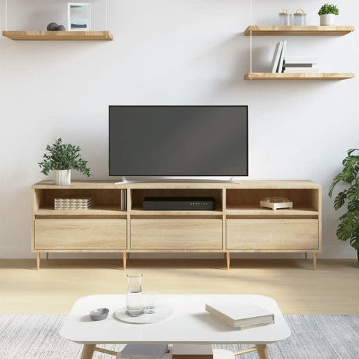 Comodă TV, stejar sonoma, 150x30x44,5 cm, lemn prelucrat - WALTI WALTI