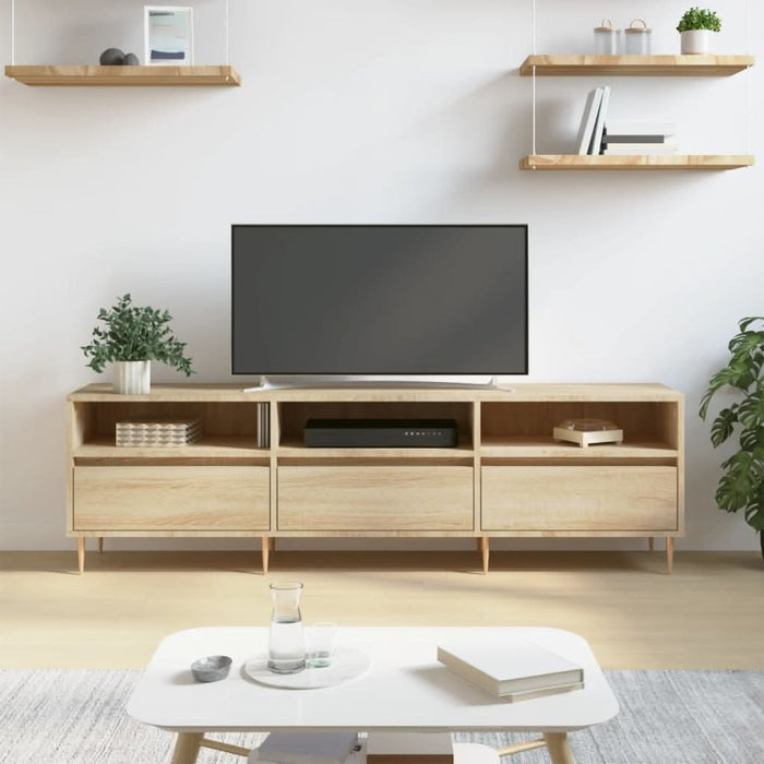 Comodă TV, stejar sonoma, 150x30x44,5 cm, lemn prelucrat - WALTI WALTI