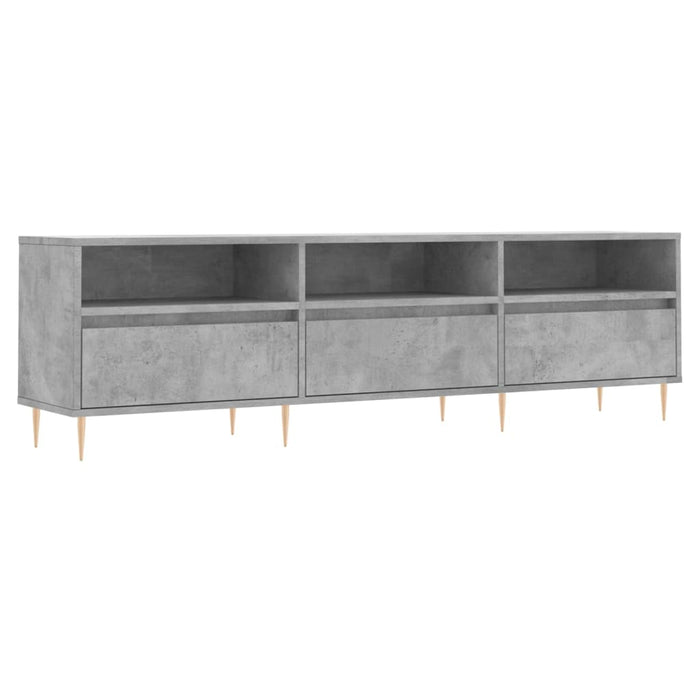 Comodă TV, gri beton, 150x30x44,5 cm, lemn prelucrat - WALTI WALTI