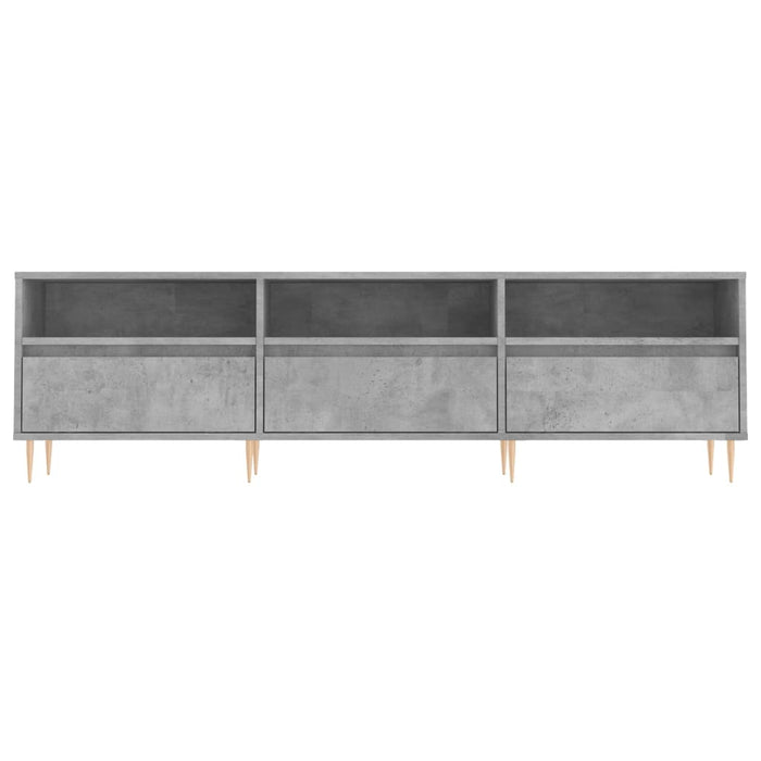 Comodă TV, gri beton, 150x30x44,5 cm, lemn prelucrat - WALTI WALTI