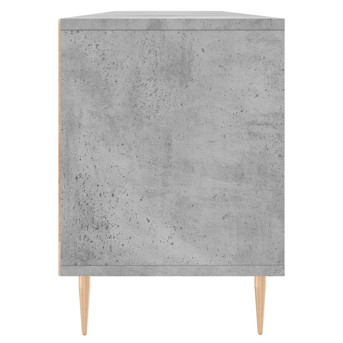 Comodă TV, gri beton, 150x30x44,5 cm, lemn prelucrat - WALTI WALTI