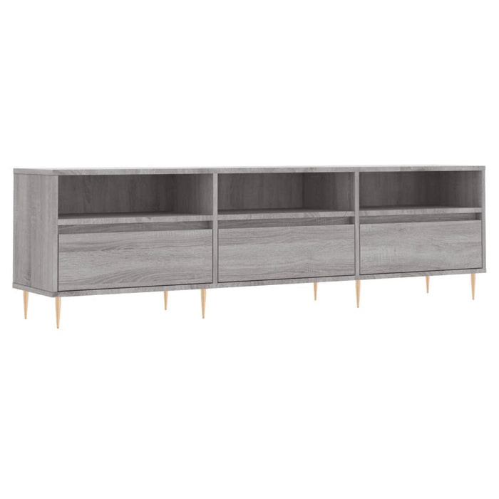 Comodă TV, gri sonoma, 150x30x44,5 cm, lemn prelucrat - WALTI WALTI