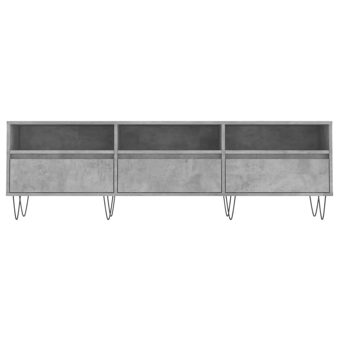 Comodă TV, gri beton, 150x30x44,5 cm, lemn prelucrat - WALTI WALTI
