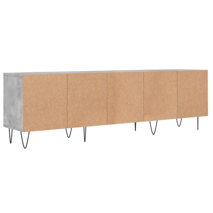 Comodă TV, gri beton, 150x30x44,5 cm, lemn prelucrat - WALTI WALTI