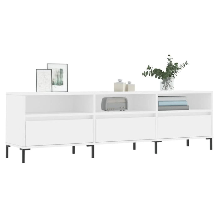 Comodă TV, alb, 150x30x44,5 cm, lemn prelucrat - WALTI WALTI