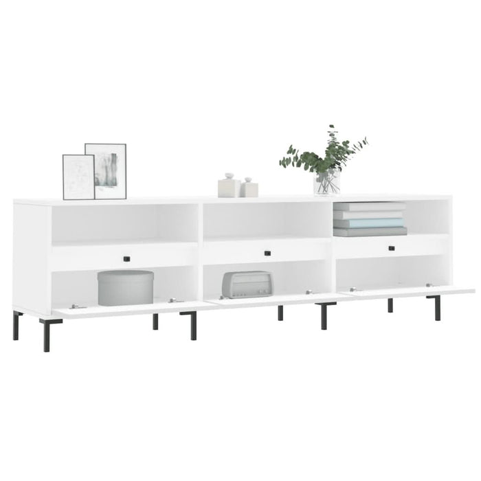 Comodă TV, alb, 150x30x44,5 cm, lemn prelucrat - WALTI WALTI
