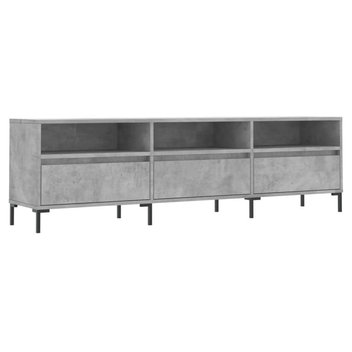 Comodă TV, gri beton, 150x30x44,5 cm, lemn prelucrat - WALTI WALTI