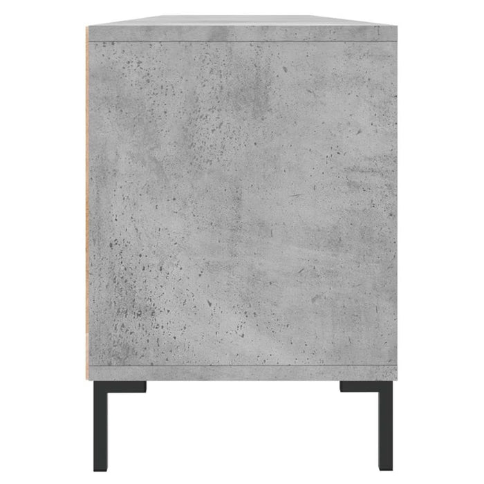 Comodă TV, gri beton, 150x30x44,5 cm, lemn prelucrat - WALTI WALTI