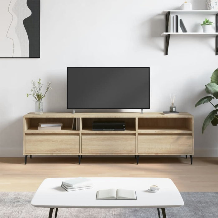Comodă TV, stejar sonoma, 150x30x44,5 cm, lemn prelucrat - WALTI WALTI