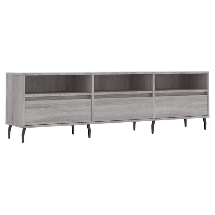 Comodă TV, gri sonoma, 150x30x44,5 cm, lemn prelucrat - WALTI WALTI