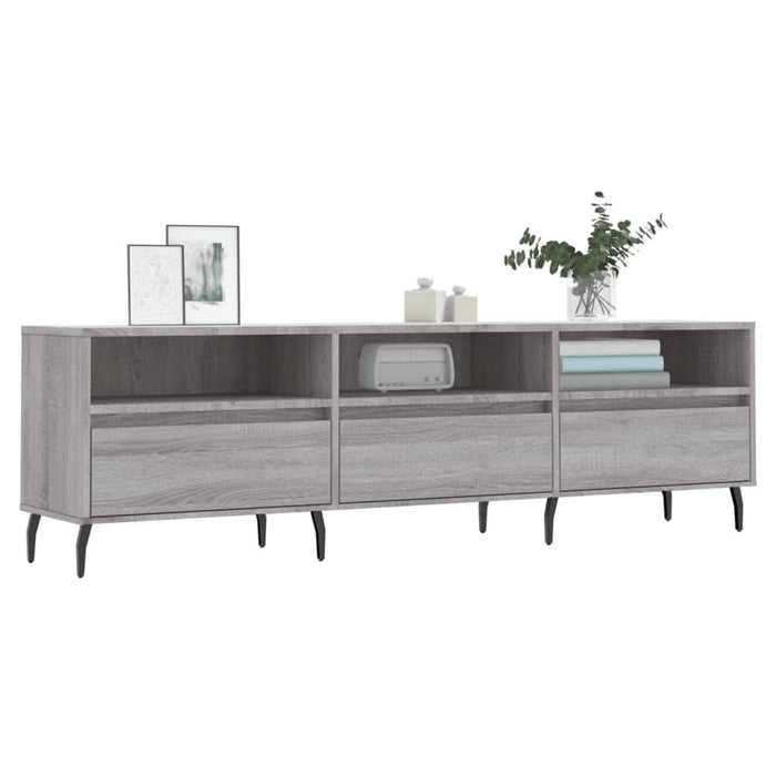 Comodă TV, gri sonoma, 150x30x44,5 cm, lemn prelucrat - WALTI WALTI