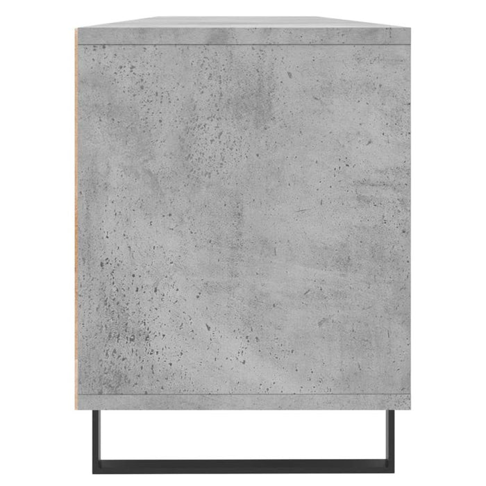 Comodă TV, gri beton, 150x30x44,5 cm, lemn prelucrat - WALTI WALTI
