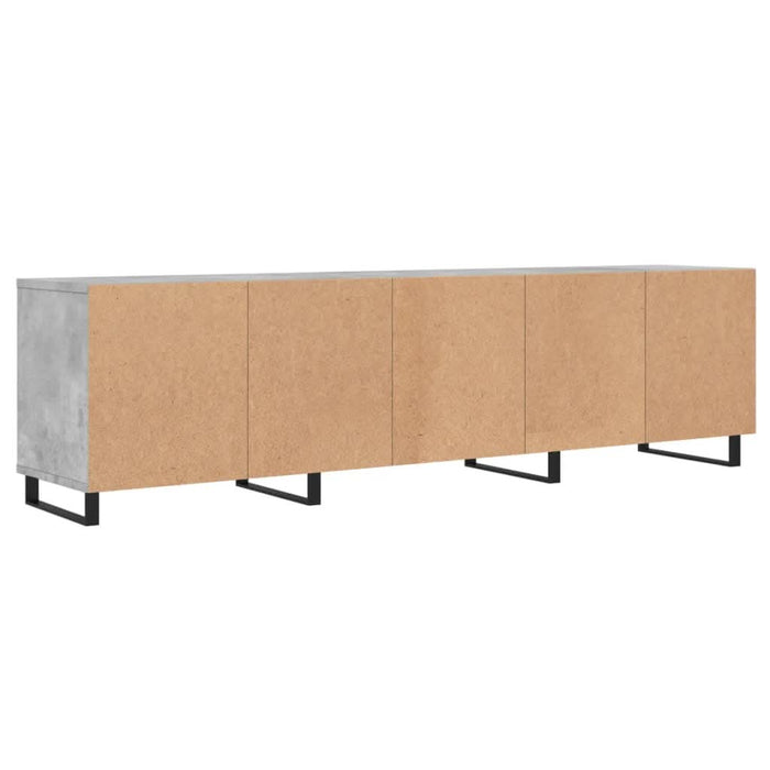 Comodă TV, gri beton, 150x30x44,5 cm, lemn prelucrat - WALTI WALTI