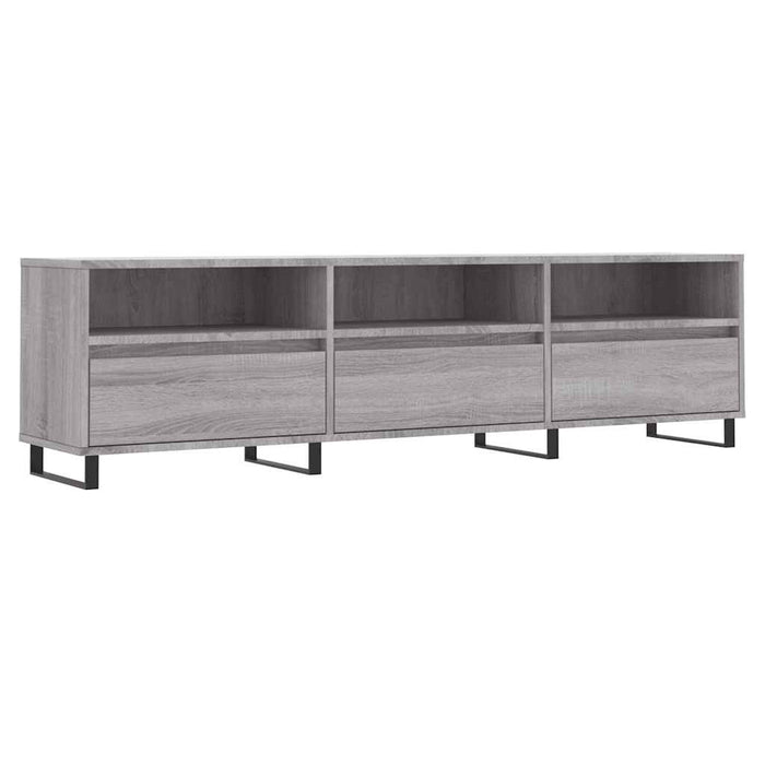Comodă TV, gri sonoma, 150x30x44,5 cm, lemn prelucrat - WALTI WALTI