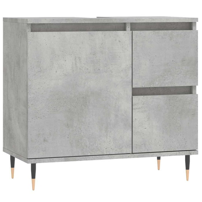 Dulap de baie, gri beton, 65x33x60 cm, lemn prelucrat WALTI