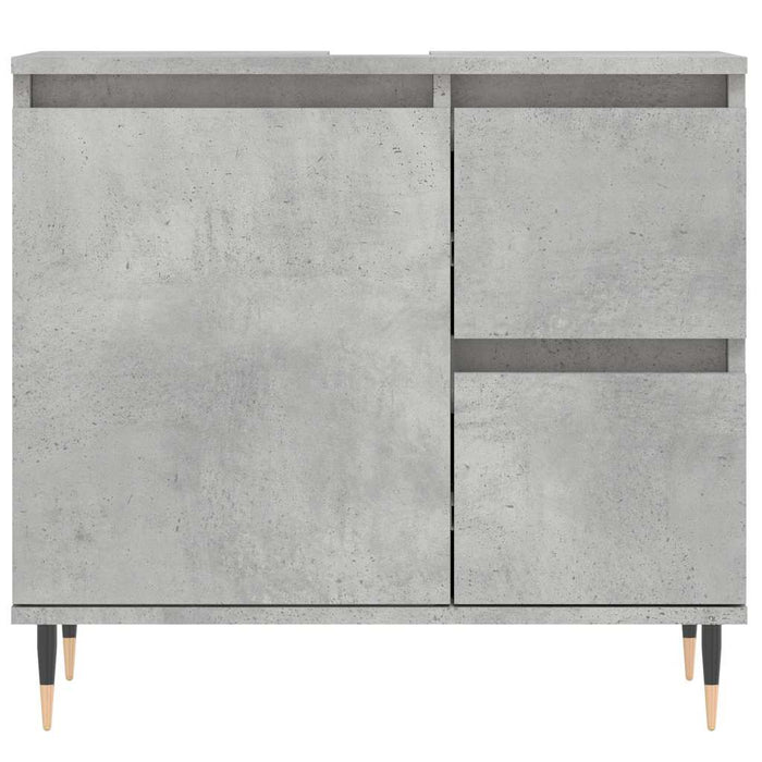 Dulap de baie, gri beton, 65x33x60 cm, lemn prelucrat WALTI