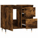 Dulap de baie, stejar afumat, 65x33x60 cm, lemn prelucrat - WALTI WALTI