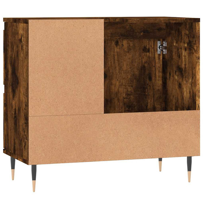 Dulap de baie, stejar afumat, 65x33x60 cm, lemn prelucrat - WALTI WALTI