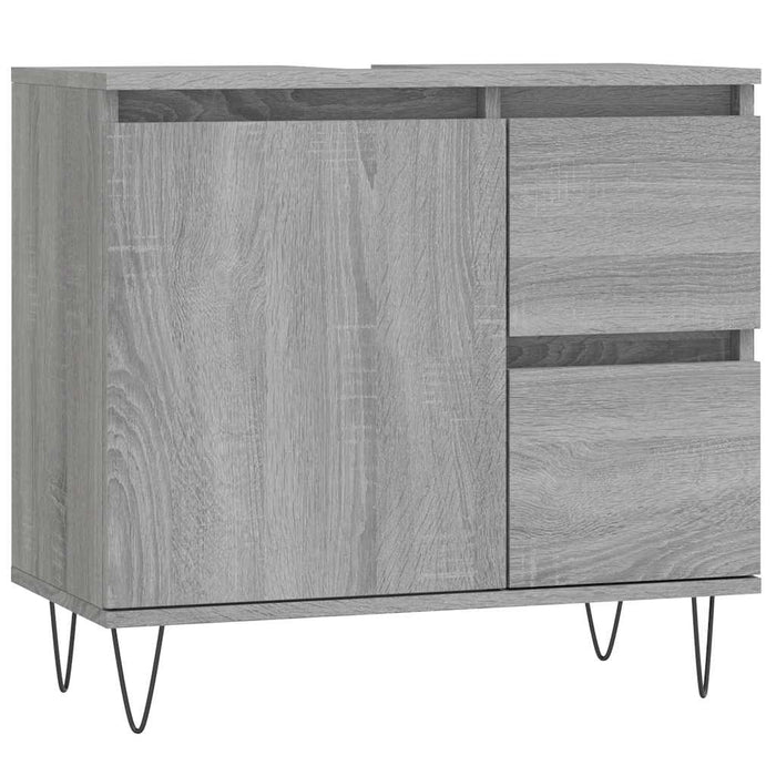 Dulap de baie, gri sonoma, 65x33x60 cm, lemn prelucrat - WALTI WALTI