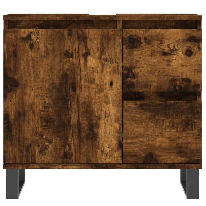 Dulap de baie, stejar afumat, 65x33x60 cm, lemn prelucrat - WALTI WALTI