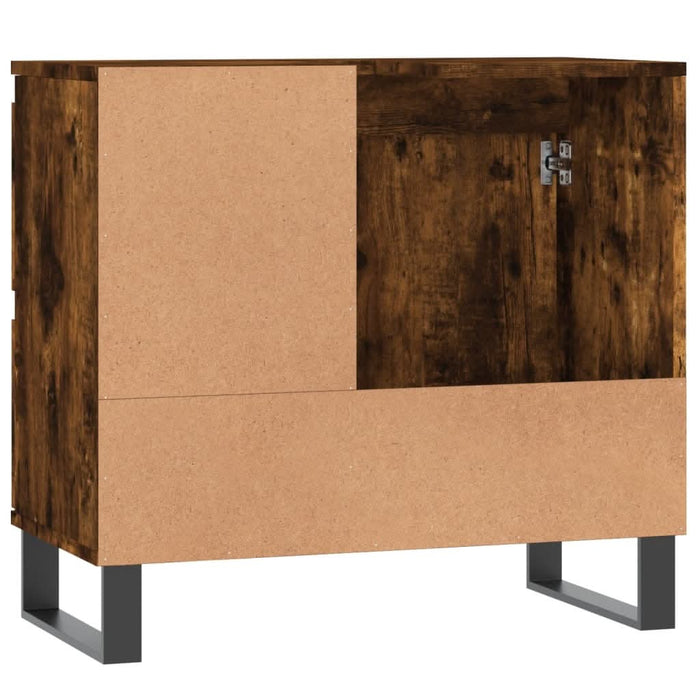 Dulap de baie, stejar afumat, 65x33x60 cm, lemn prelucrat - WALTI WALTI