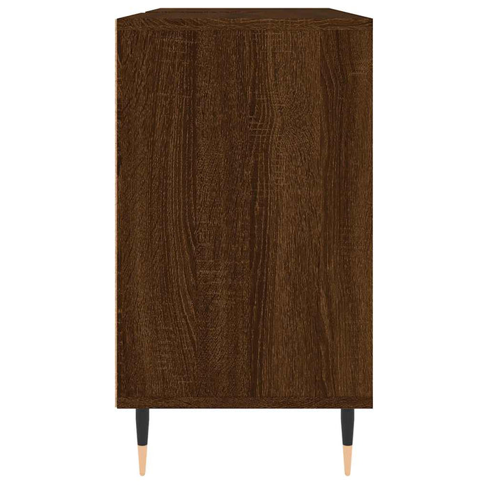 Dulap pentru baie, stejar maro, 80x33x60 cm, lemn compozit WALTI