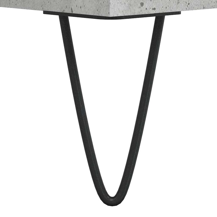 Dulap pentru baie, gri beton, 80x33x60 cm, lemn compozit WALTI