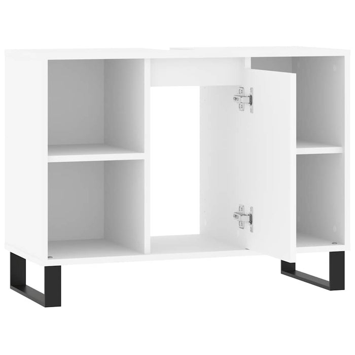 Dulap pentru baie, alb, 80x33x60 cm, lemn compozit WALTI