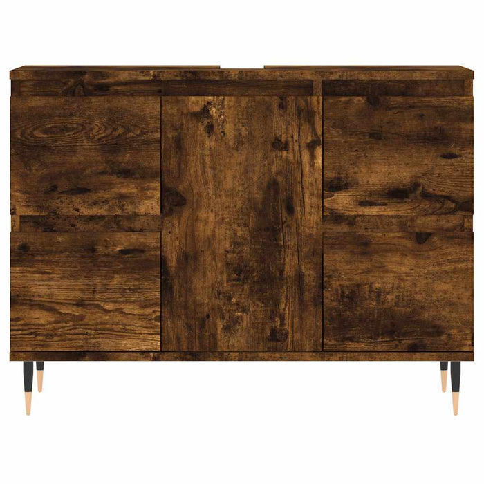 Dulap pentru baie, stejar fumuriu, 80x33x60 cm, lemn compozit - WALTI WALTI
