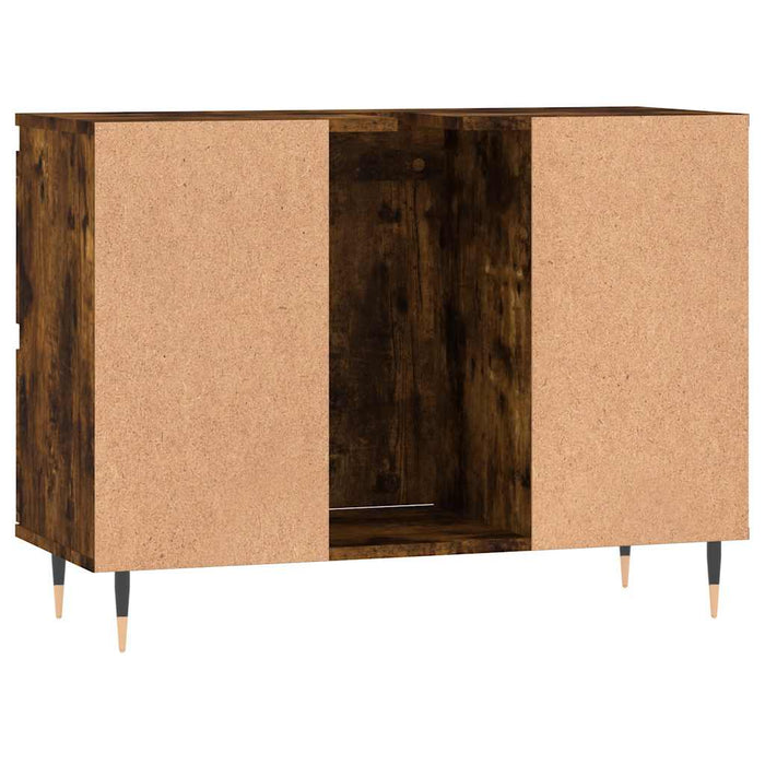 Dulap pentru baie, stejar fumuriu, 80x33x60 cm, lemn compozit - WALTI WALTI