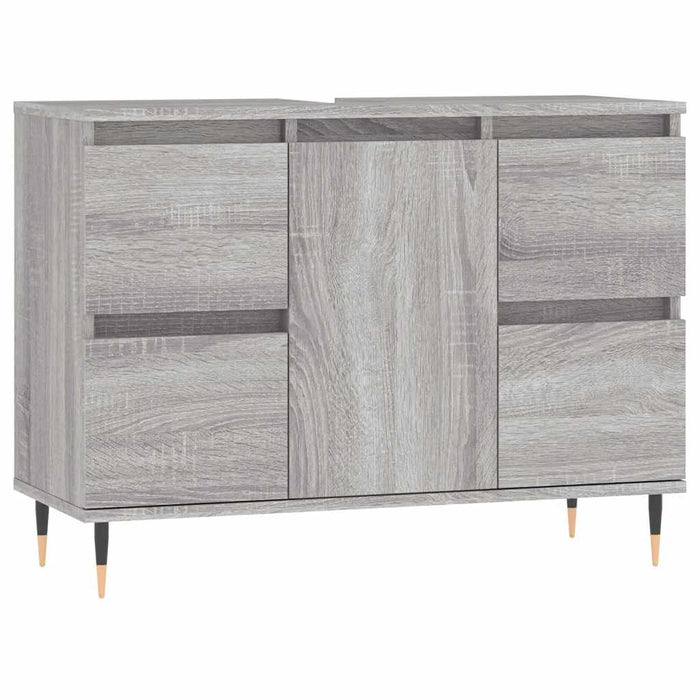 Dulap pentru baie, gri sonoma, 80x33x60 cm, lemn compozit - WALTI WALTI