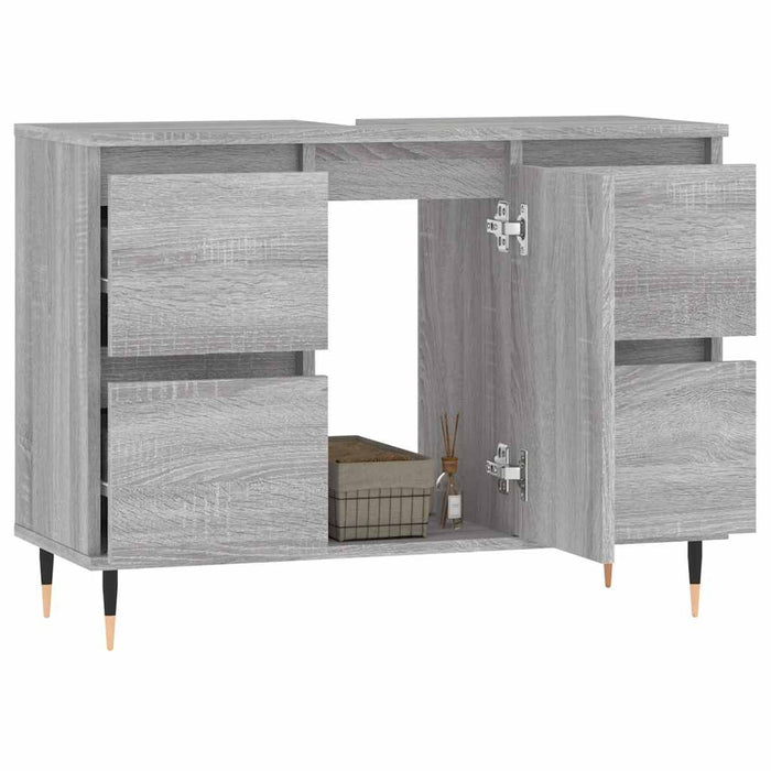Dulap pentru baie, gri sonoma, 80x33x60 cm, lemn compozit - WALTI WALTI