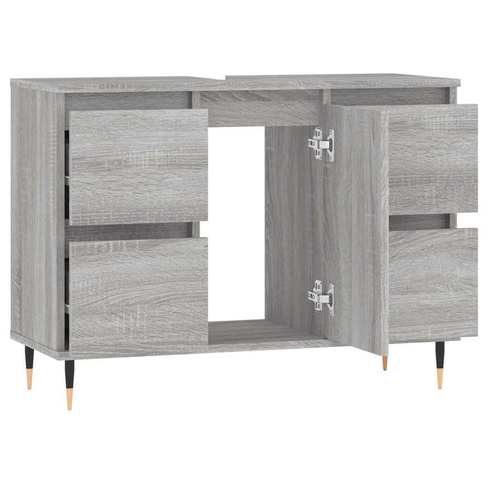 Dulap pentru baie, gri sonoma, 80x33x60 cm, lemn compozit - WALTI WALTI
