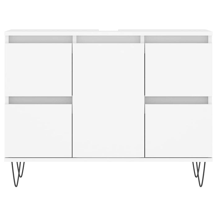 Dulap pentru baie, alb, 80x33x60 cm, lemn compozit WALTI