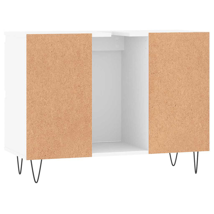 Dulap pentru baie, alb, 80x33x60 cm, lemn compozit WALTI