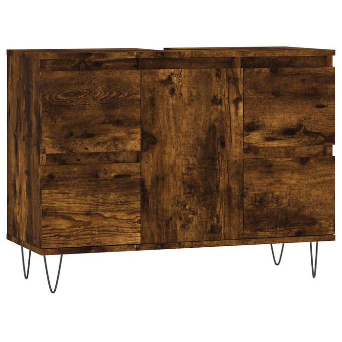 Dulap pentru baie, stejar fumuriu, 80x33x60 cm, lemn compozit - WALTI WALTI