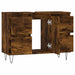 Dulap pentru baie, stejar fumuriu, 80x33x60 cm, lemn compozit - WALTI WALTI