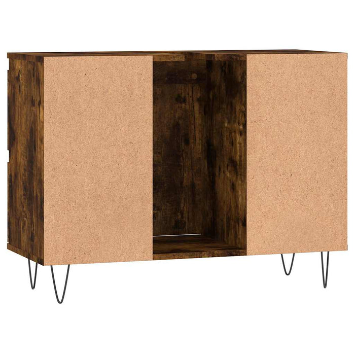 Dulap pentru baie, stejar fumuriu, 80x33x60 cm, lemn compozit - WALTI WALTI