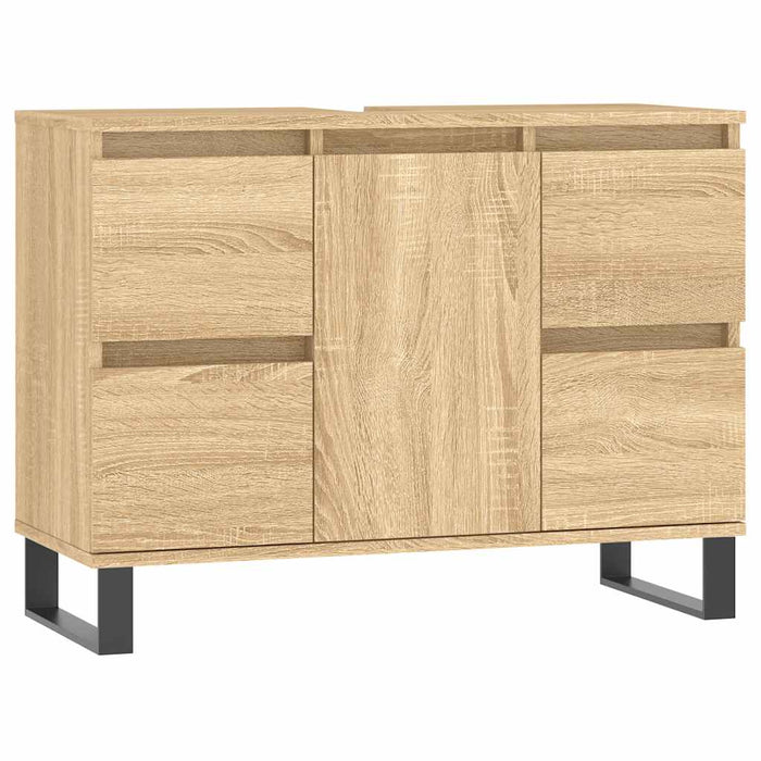 Dulap pentru baie, stejar sonoma, 80x33x60 cm, lemn compozit WALTI