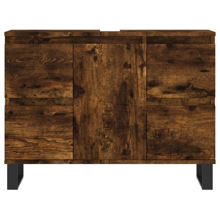 Dulap pentru baie, stejar fumuriu, 80x33x60 cm, lemn compozit - WALTI WALTI