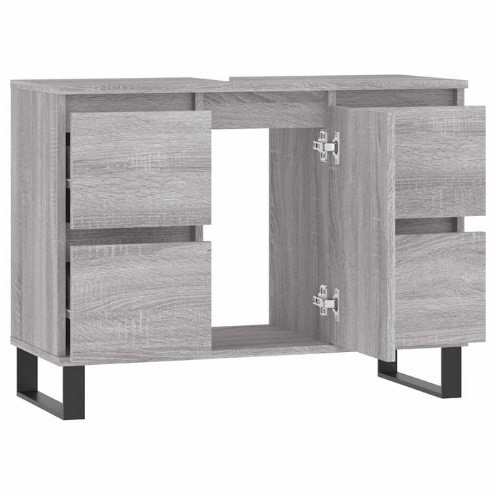 Dulap pentru baie, gri sonoma, 80x33x60 cm, lemn compozit - WALTI WALTI