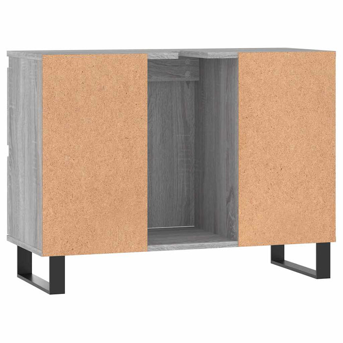 Dulap pentru baie, gri sonoma, 80x33x60 cm, lemn compozit - WALTI WALTI