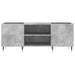 Dulap pentru discuri gri beton, 121x38x48 cm, lemn prelucrat - WALTI WALTI