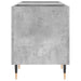 Dulap pentru discuri gri beton, 121x38x48 cm, lemn prelucrat - WALTI WALTI
