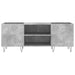 Dulap pentru discuri gri beton, 121x38x48 cm, lemn prelucrat - WALTI WALTI