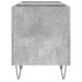 Dulap pentru discuri gri beton, 121x38x48 cm, lemn prelucrat - WALTI WALTI