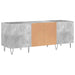 Dulap pentru discuri gri beton, 121x38x48 cm, lemn prelucrat - WALTI WALTI