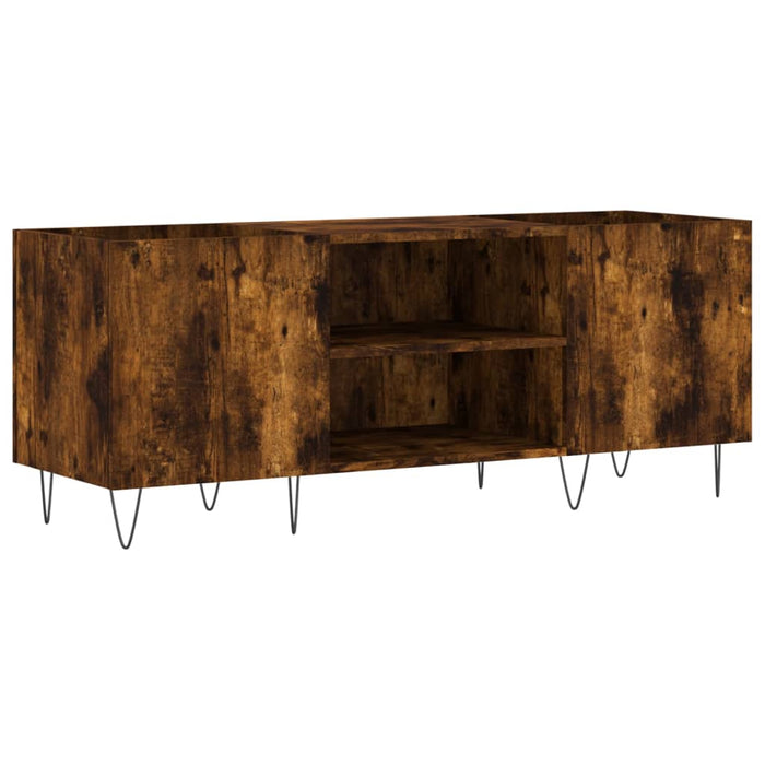 Dulap pentru discuri stejar afumat 121x38x48 cm, lemn prelucrat - WALTI WALTI
