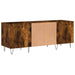 Dulap pentru discuri stejar afumat 121x38x48 cm, lemn prelucrat - WALTI WALTI